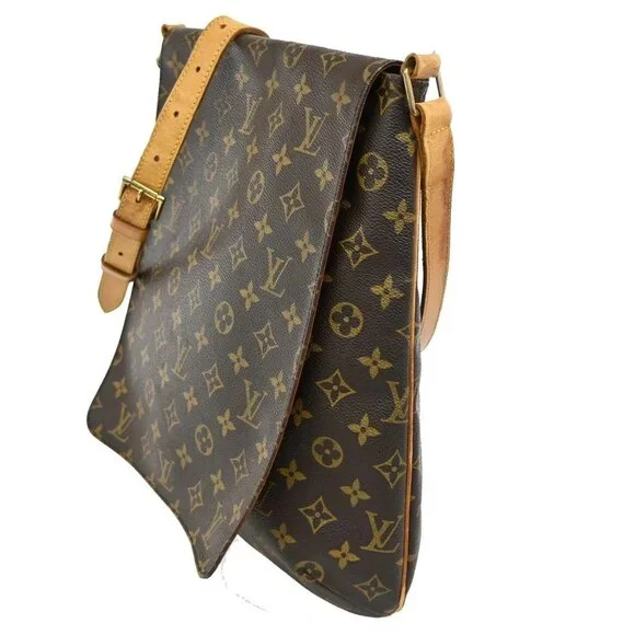 LOUIS VUITTON Musette Shoulder Bag Monogram Leather Brown France M51256 39TA132 - Picture 2 of 16